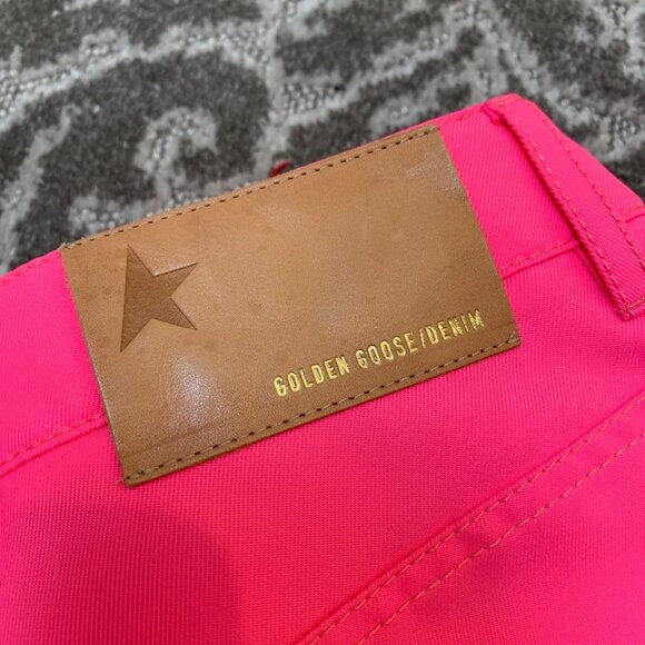 Golden Goose Denim Hot Pink Jeans - Made in Italy - size 40 - Picture 2 of 12